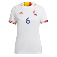 Camiseta Bélgica Axel Witsel #6 Segunda Equipación Replica Mundial 2022 para mujer mangas cortas